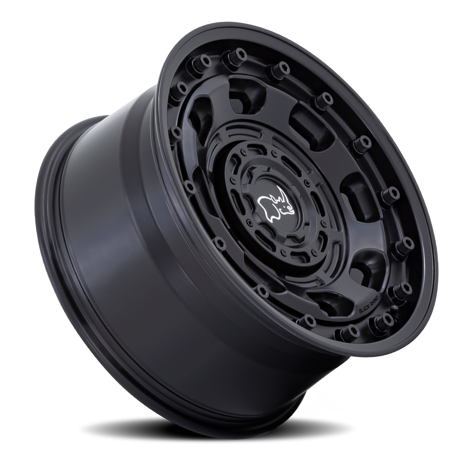Black Rhino Atlas 16x8" 5x160mm 65.07mm CB +38mm Matte Black