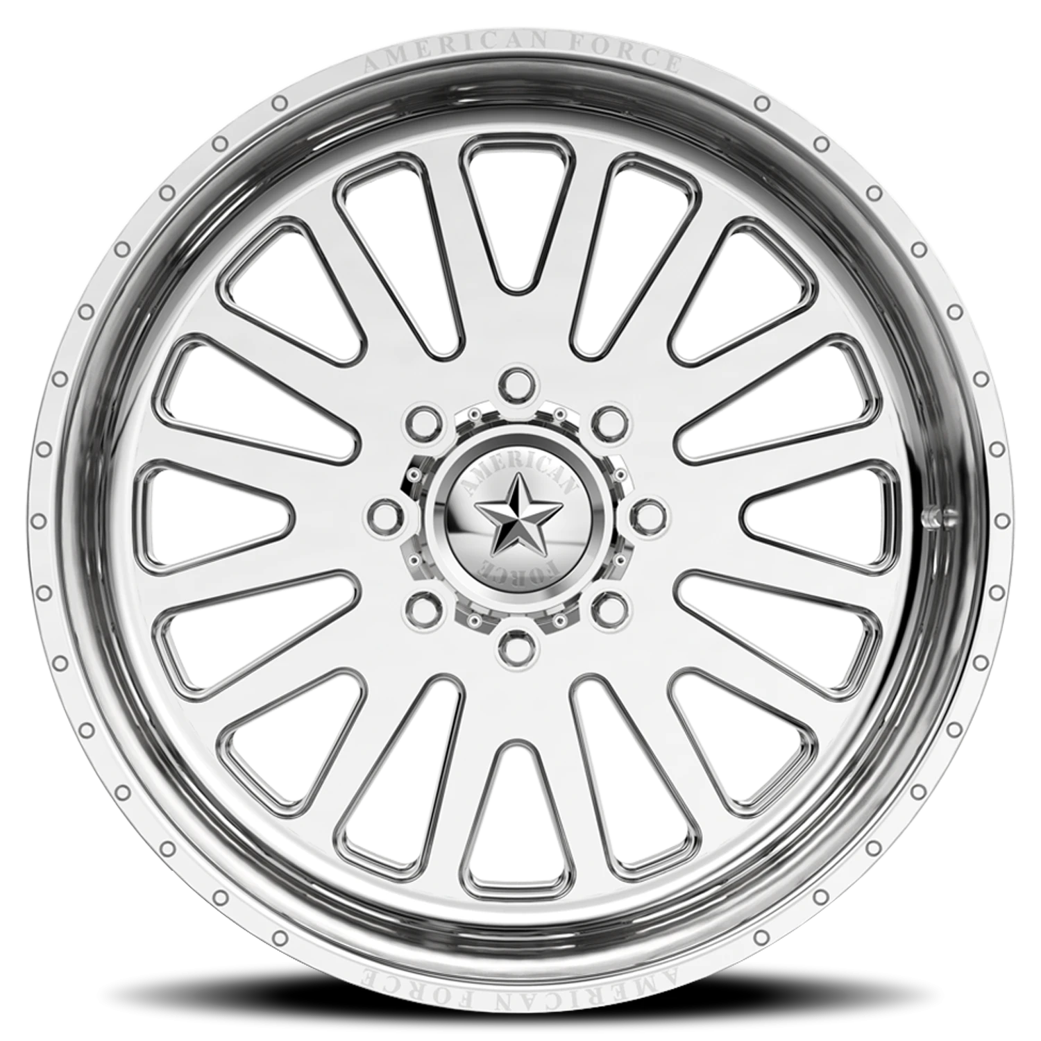 American Force F20 Atom SS 24x14" 6x135mm 87.1mm CB -73mm Polished