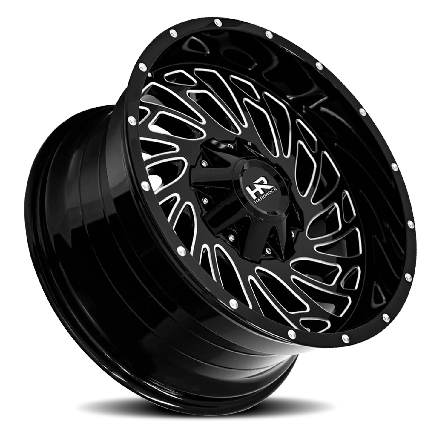 Hardrock Offroad Attack H710 20x10" 6x135mm 108mm CB -19mm Gloss Black Milled