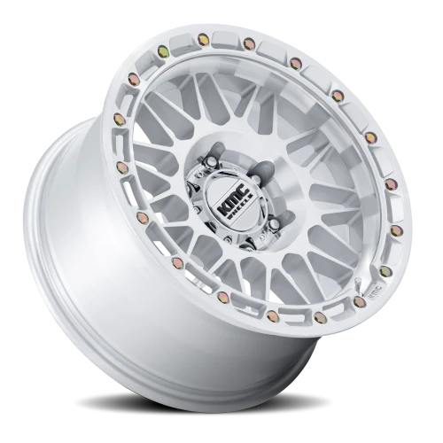 KMC Attack 17x8.5 +0 6x135mm 87.1mm Gloss Silver Machined Face