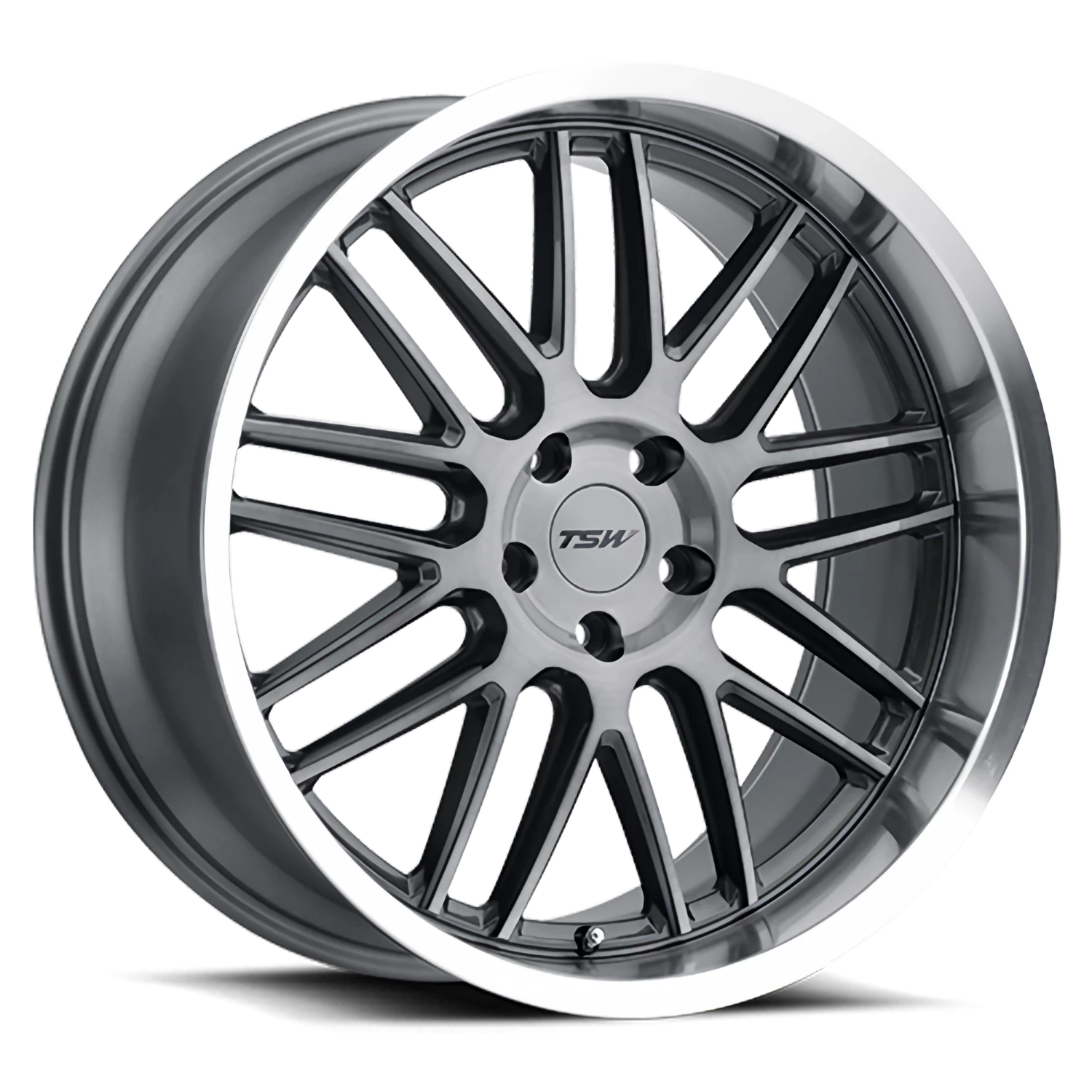 TSW Avalon 19x11" 5x120mm 76.1mm CB +38mm Gunmetal Brushed Gunmetal-Machined Lip