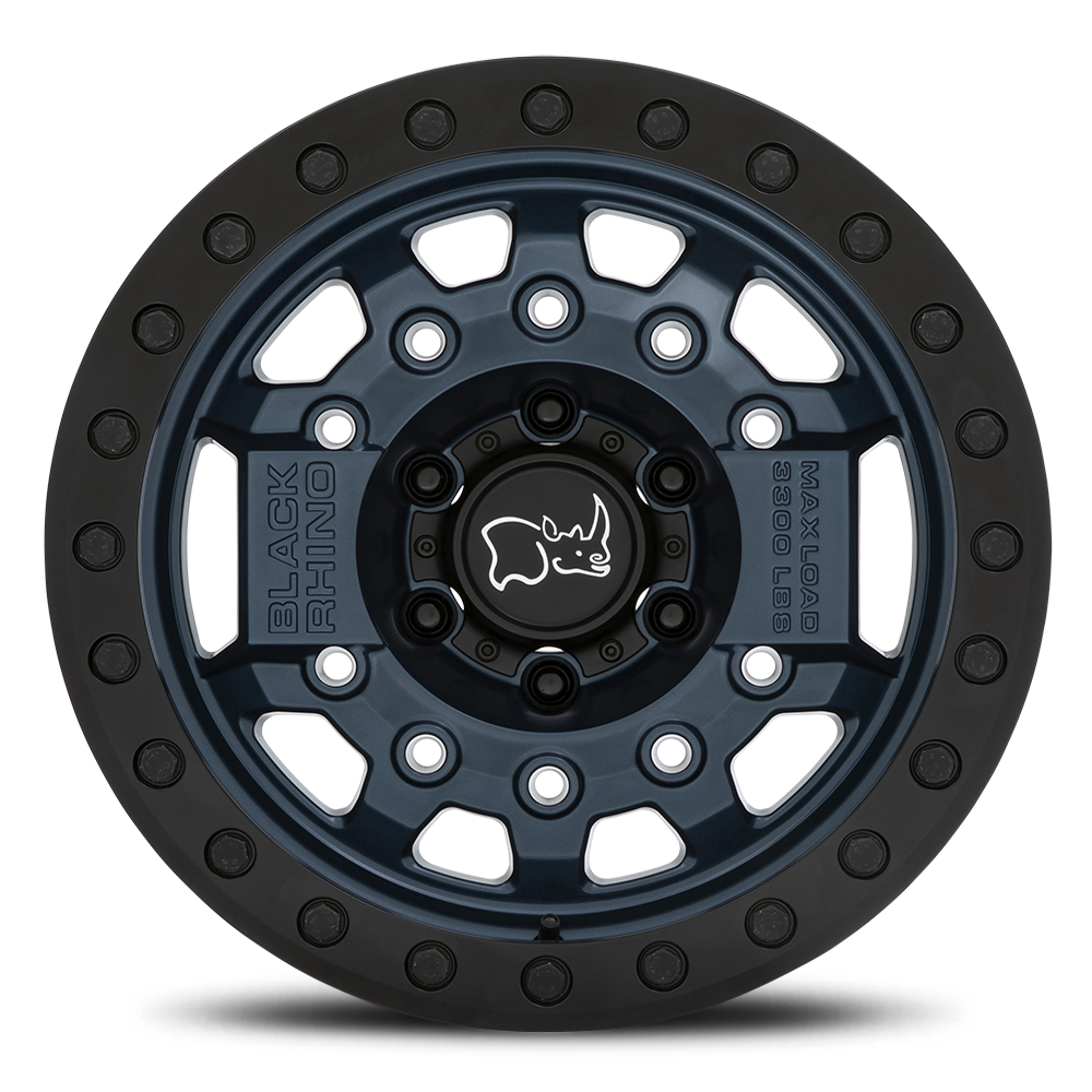Black Rhino Avenger Beadlock 17x8.5" 6x139.7mm 112.1mm CB -30mm Navy Blue Black Hardware