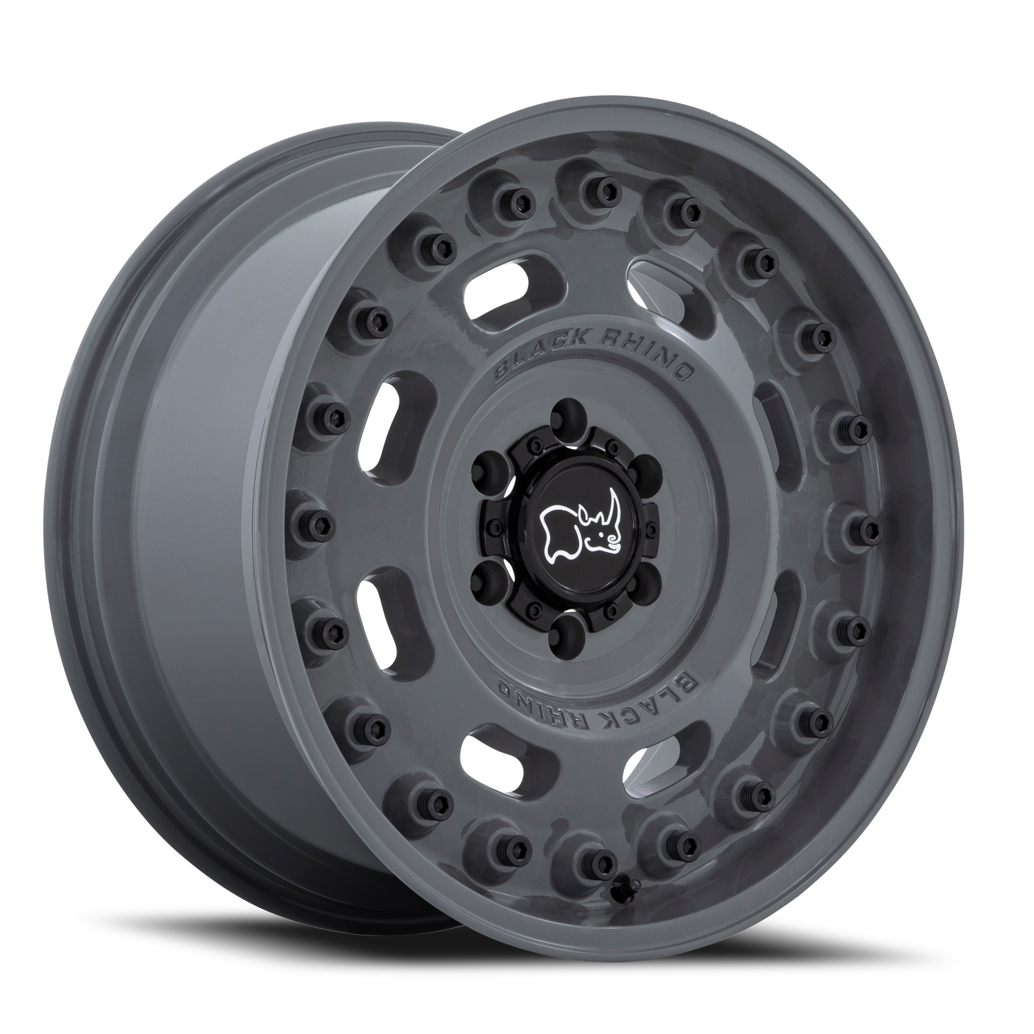 Black Rhino Axle 18x9.5" 8x165.1mm 125.1mm CB -18mm Battleship Gray