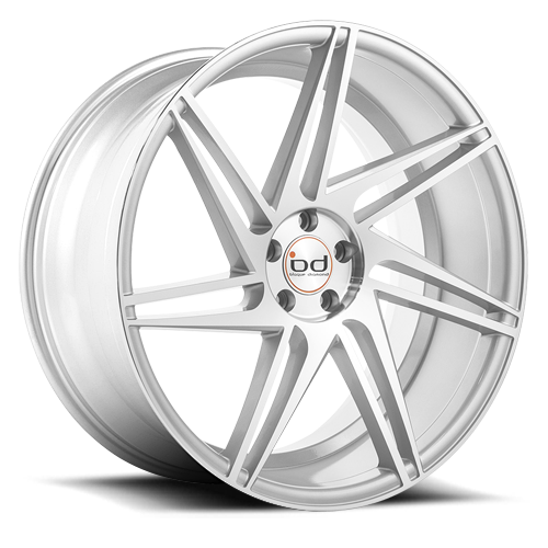 Blaque Diamond BD-1 22x10.5" 5x115mm 71.5mm CB +20mm Machined Silver