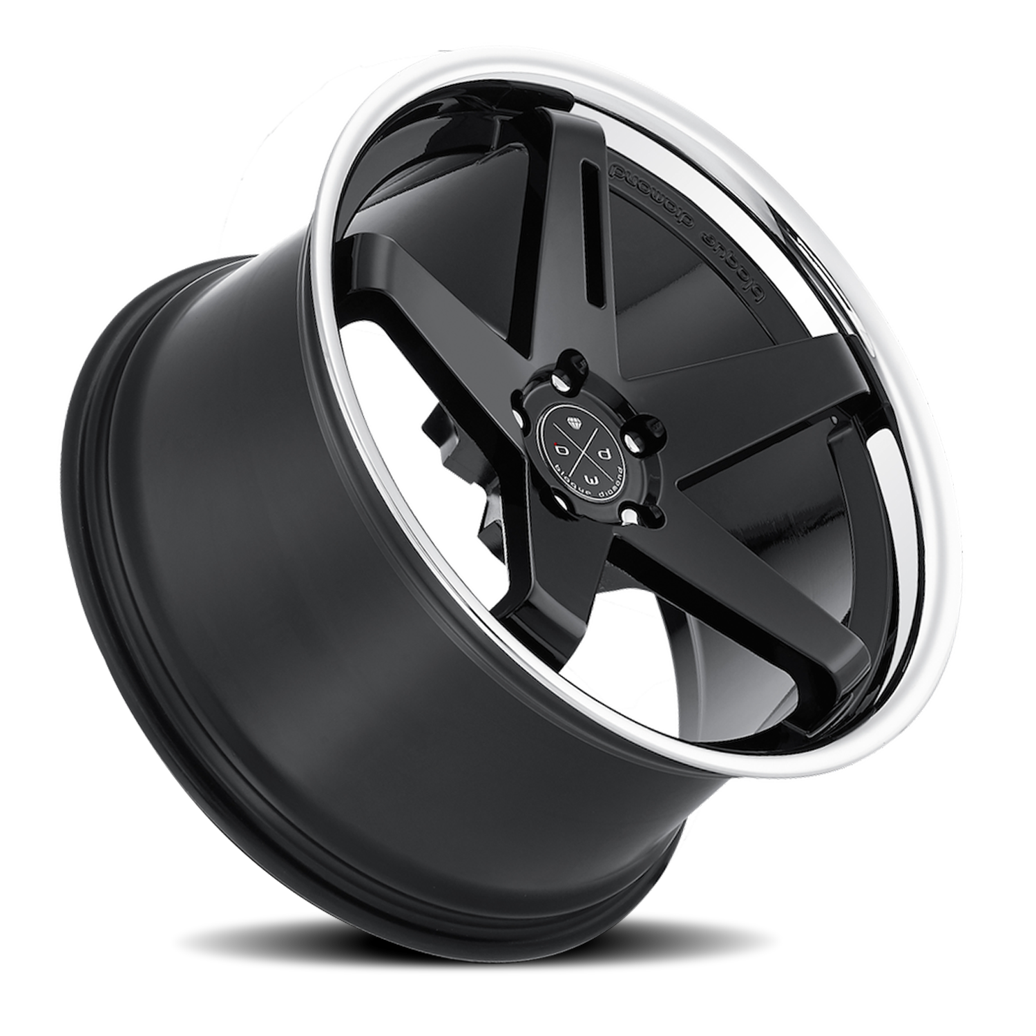 Blaque Diamond BD-21 20x9" 5x120mm 72.56mm CB +32mm Gloss Black Chrome Stainless Steel Lip