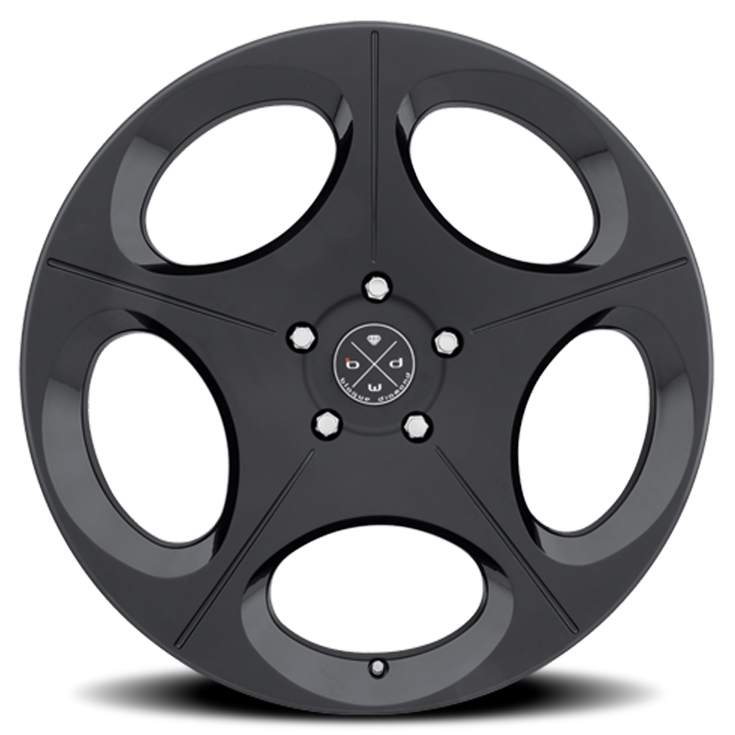 Blaque Diamond BD-77 24x9" 5x120mm 72.56mm CB +20mm Matte Black Gloss Black