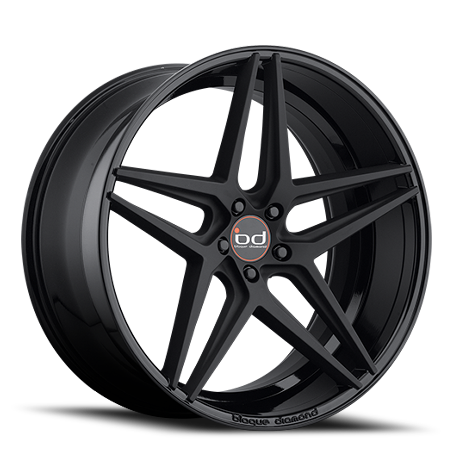 Blaque Diamond BD-8 20x10.5" 5x114.3mm 70.5mm CB +40mm Matte Black Gloss Black
