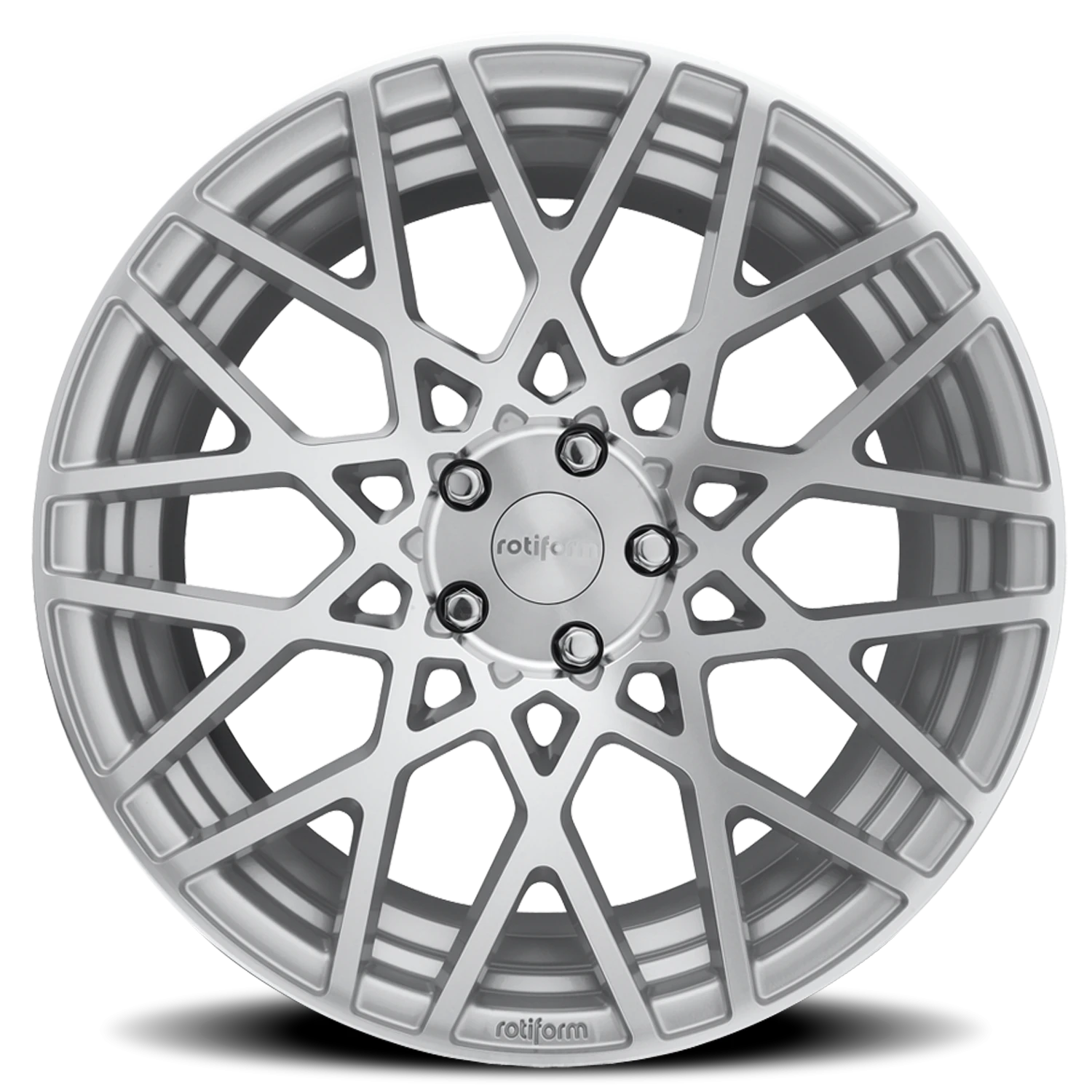 Rotiform BLQ 19x8.5" 5x112mm 66.5mm CB +45mm Gloss Silver Machined