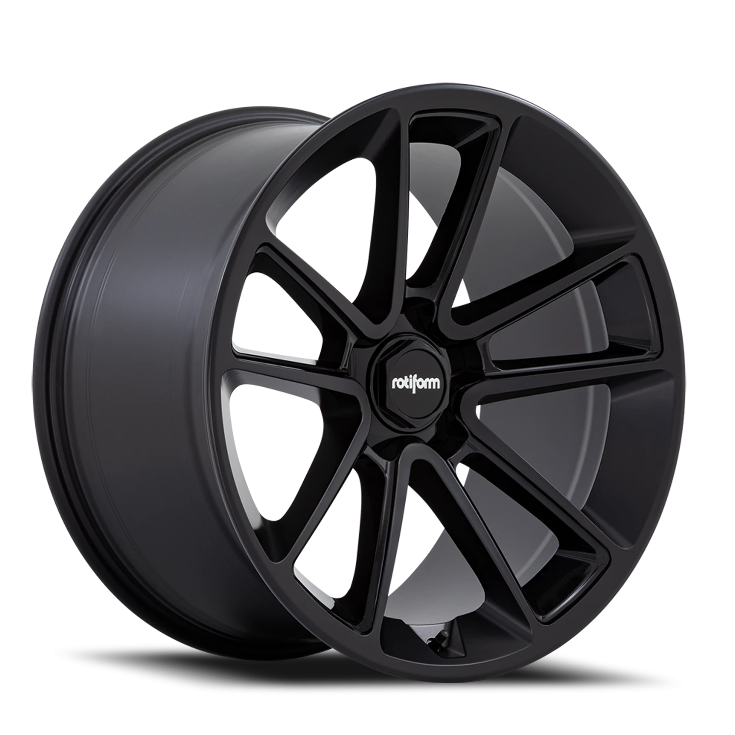 Rotiform BTL 22x10" 5x112mm 66.56mm CB +35mm Matte Black Black Cap