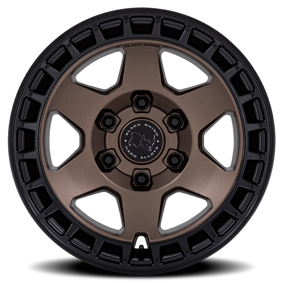 Black Rhino Bahari 18x8 +45 6x139.7mm 106.1mm Burnt Bronze Matte Black Lip