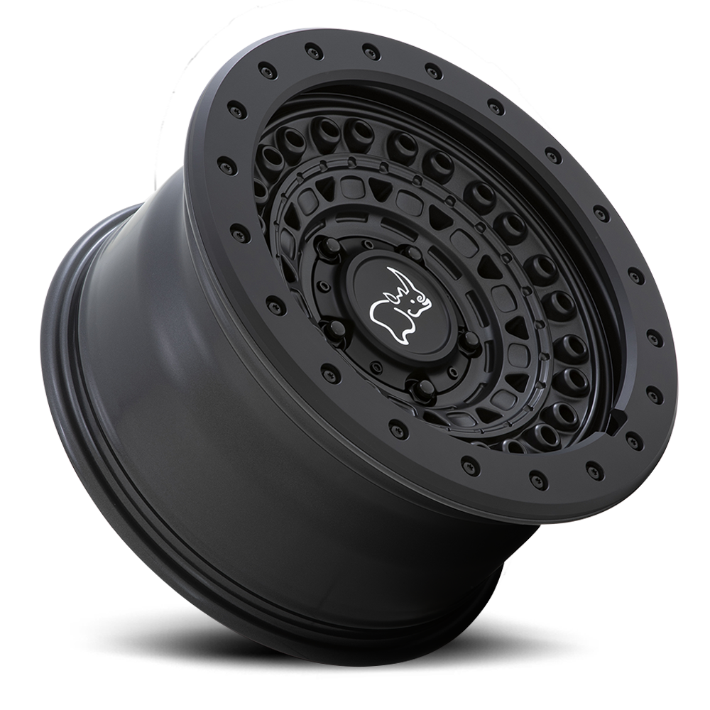 Black Rhino Barricade 17x8.5" 5x127mm 71.5mm CB -34mm Gunblack Black Rock Guard