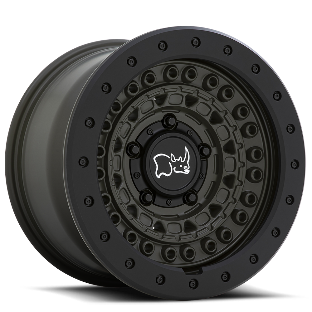 Black Rhino Barricade ODG 17x8.5 +0 6x139.7mm 112.1mm Olive Drab Green Black Rock Guard