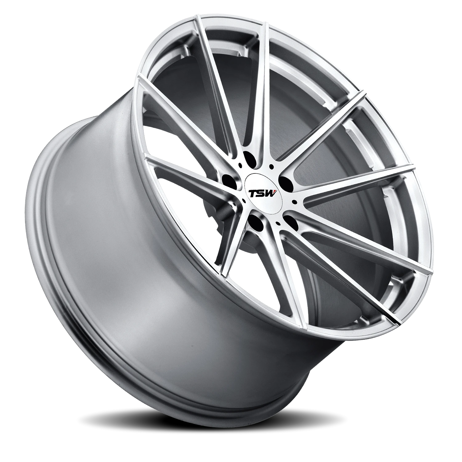 TSW Bathurst 20x10" 5x120mm 76.1mm CB +35mm Silver Mirror Cut Face