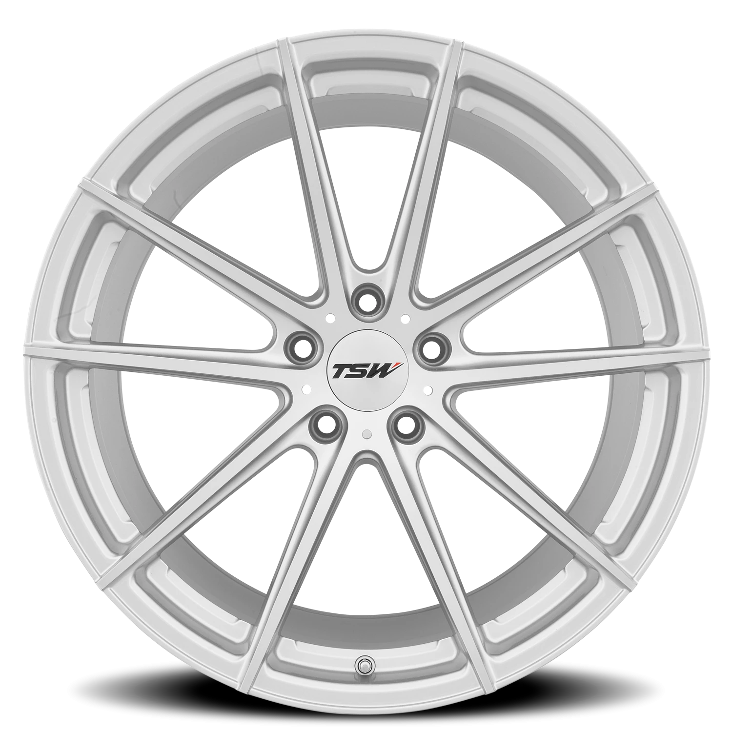 TSW Bathurst 17x8" 5x112mm 72.1mm CB +45mm Silver Mirror Cut Face