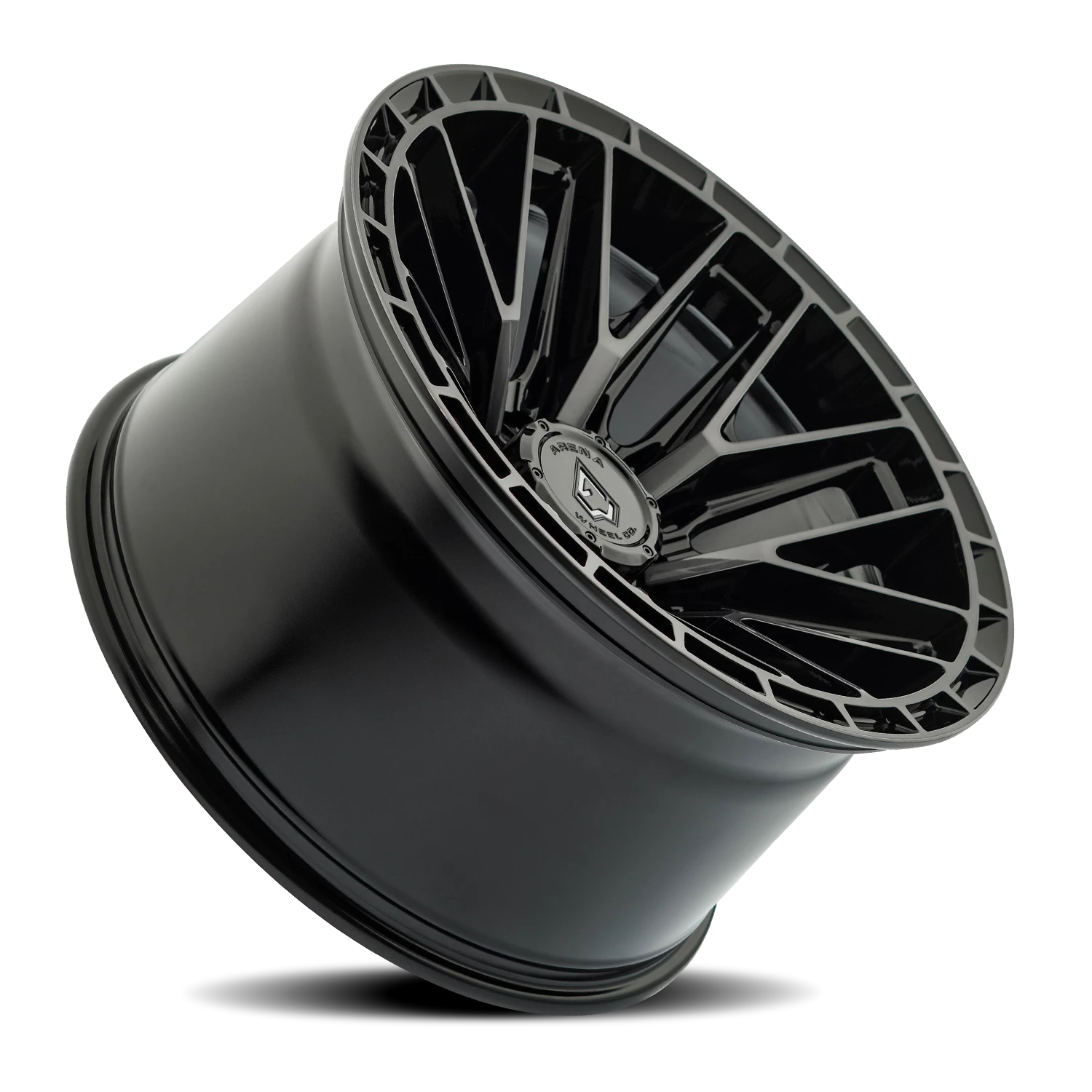 Arena Battle 20x10" 8x170mm 125.1mm CB -18mm Gloss Glossy Black Machined DDT Face-Machined DDT Lip