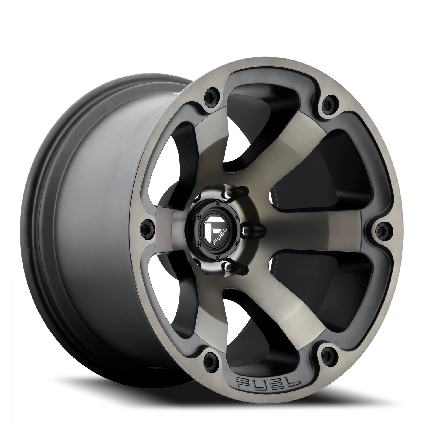 Fuel Beast D564 20x9 +1 5x139.7mm 108mm Matte Black Machined-Dark Tint