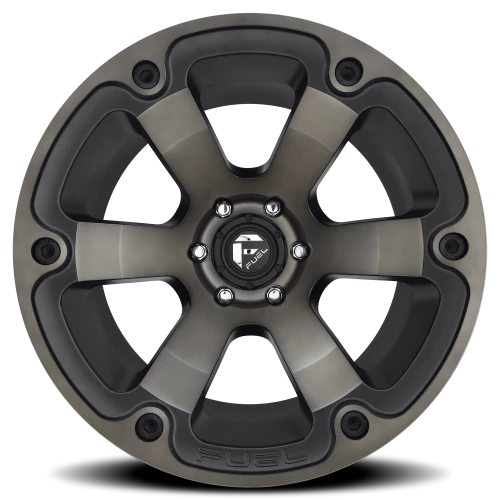 Fuel Beast 20x10" 8x170mm 125.1mm CB -18mm Matte Black Machined-Dark Tint