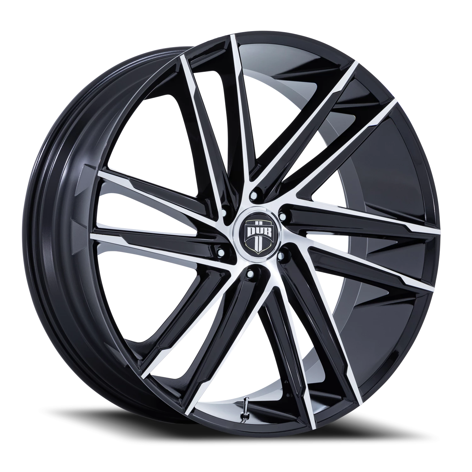 DUB Blaze DC275BD 26x10 +25 6x139.7mm 106.1mm Gloss Black Machined Face