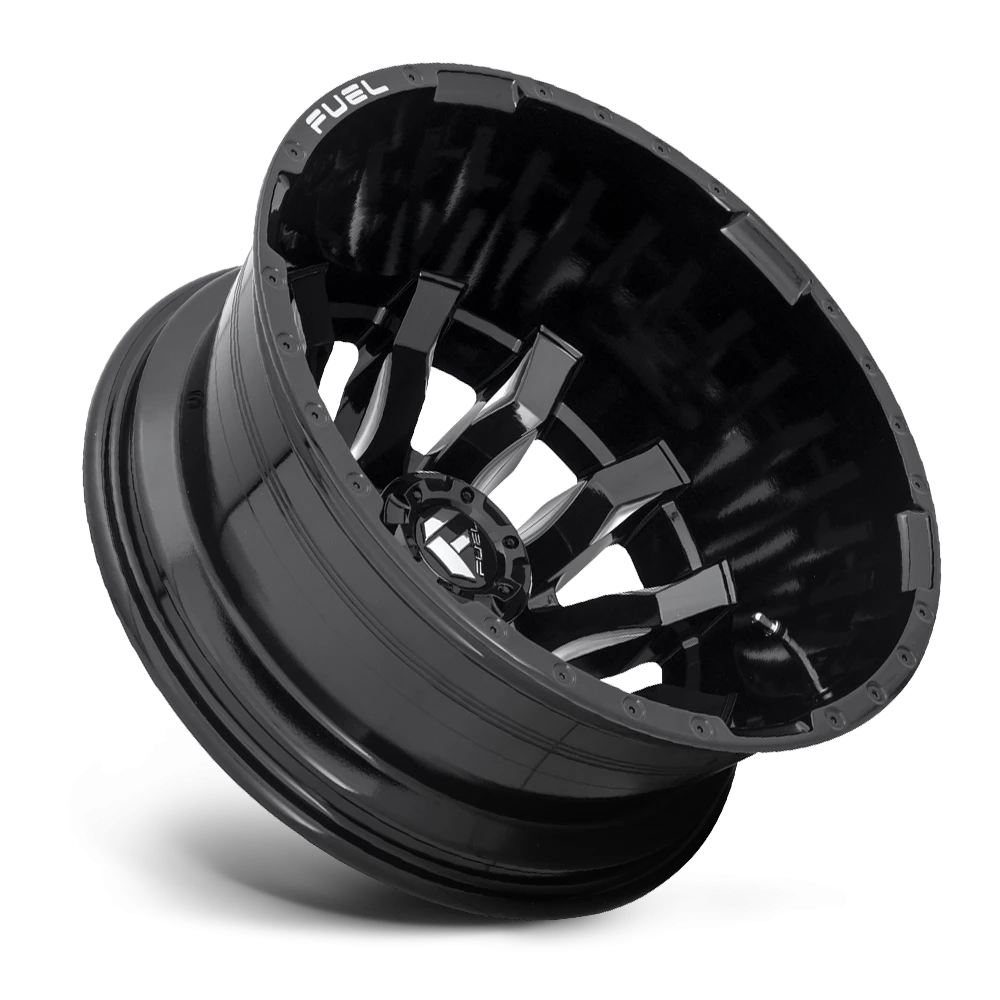 Fuel Blitz Dually 20x8.25" 8x165.1mm 121.5mm CB -240mm Gloss Black