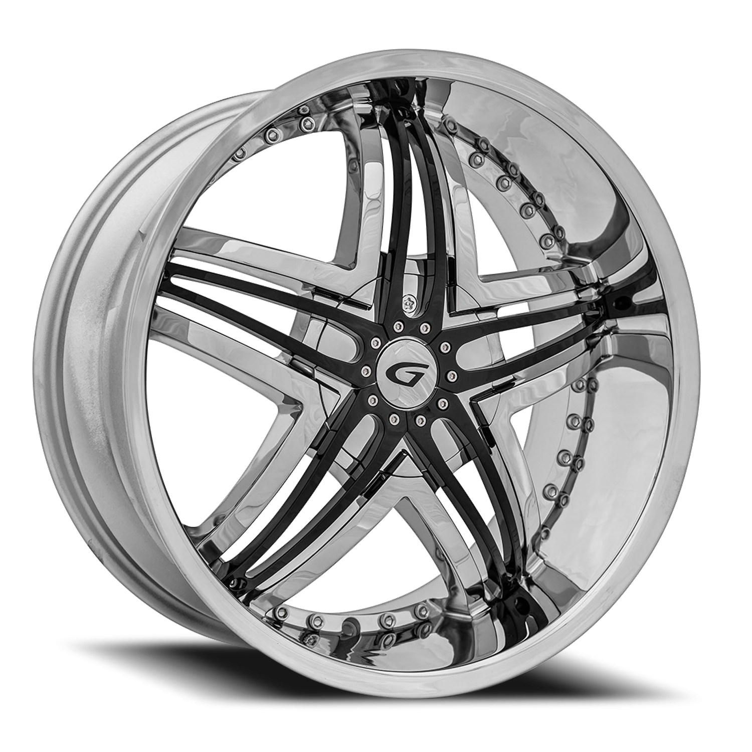 Diablo Blitz 22x8.5" 5x112mm 73.1mm CB +38mm Chrome