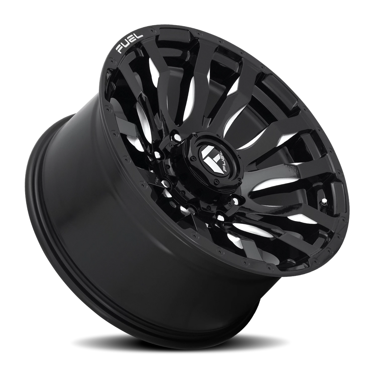 Fuel Blitz 22x10 -18 8x180mm 125.1mm Gloss Black Milled