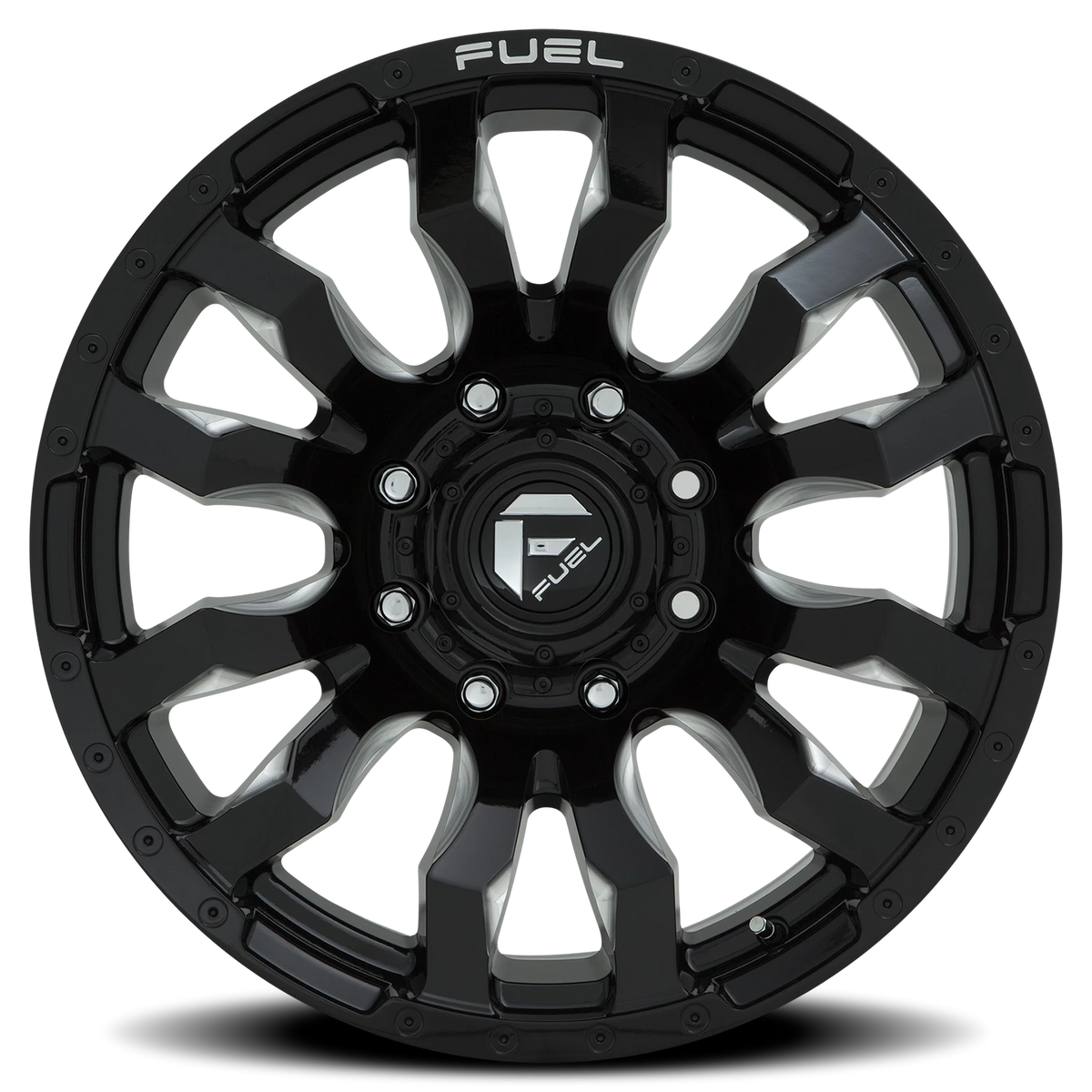 Fuel Blitz 17x9 +1 8x170mm 125.1mm Gloss Black Milled