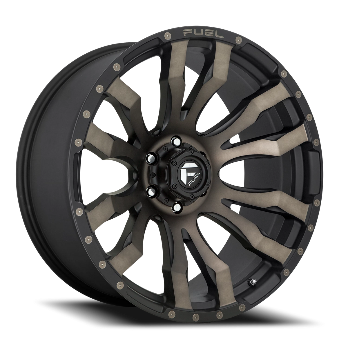 Fuel Blitz 20x9 +0 6x139.7mm 106.1mm Matte Black Double Dark Tint