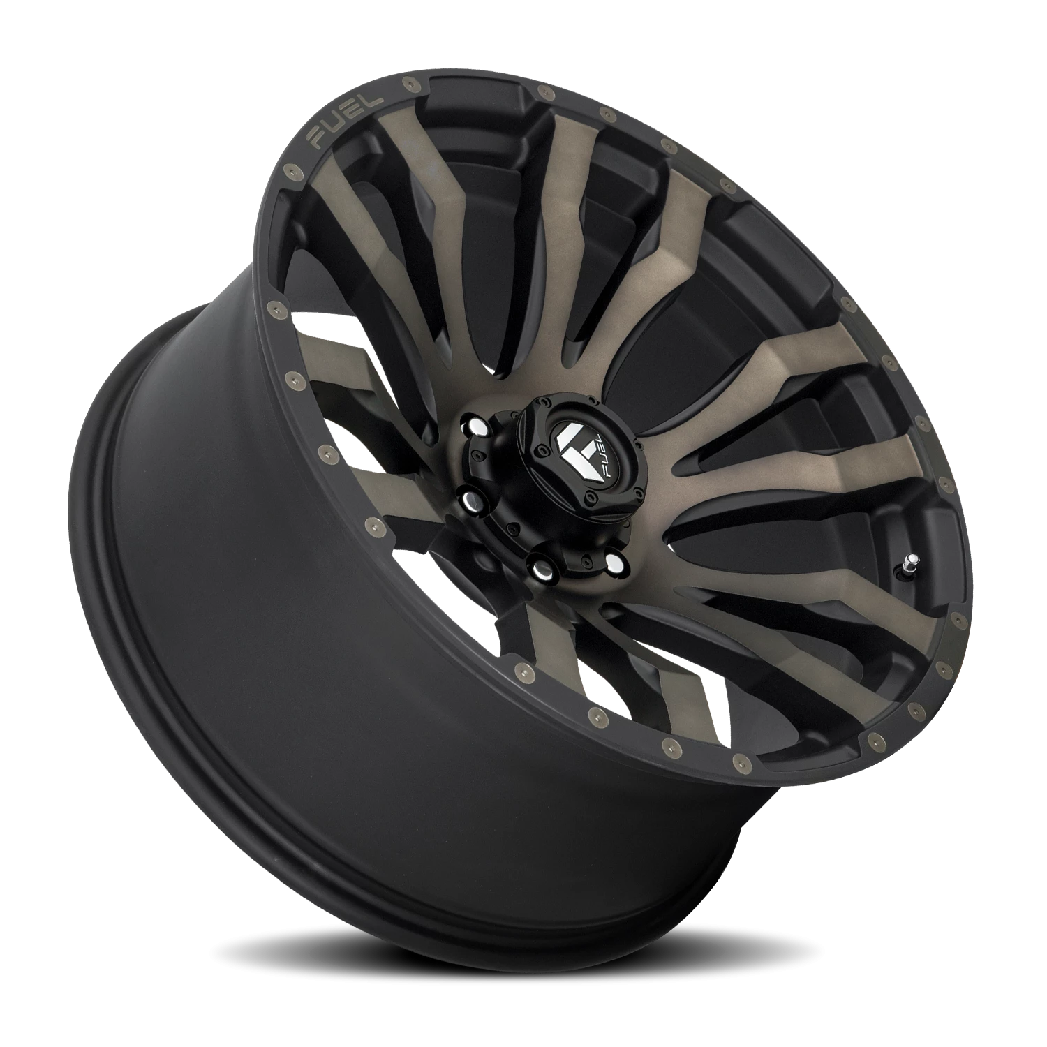 Fuel Blitz 18x9" 6x139.7mm 106.1mm CB +20mm Matte Black Double Dark Tint