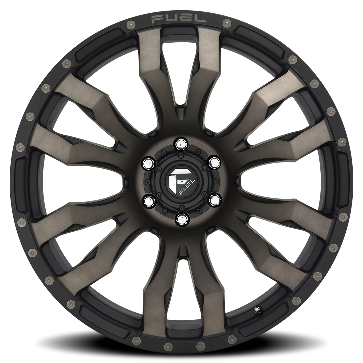 Fuel Blitz 20x9 +0 6x139.7mm 106.1mm Matte Black Double Dark Tint