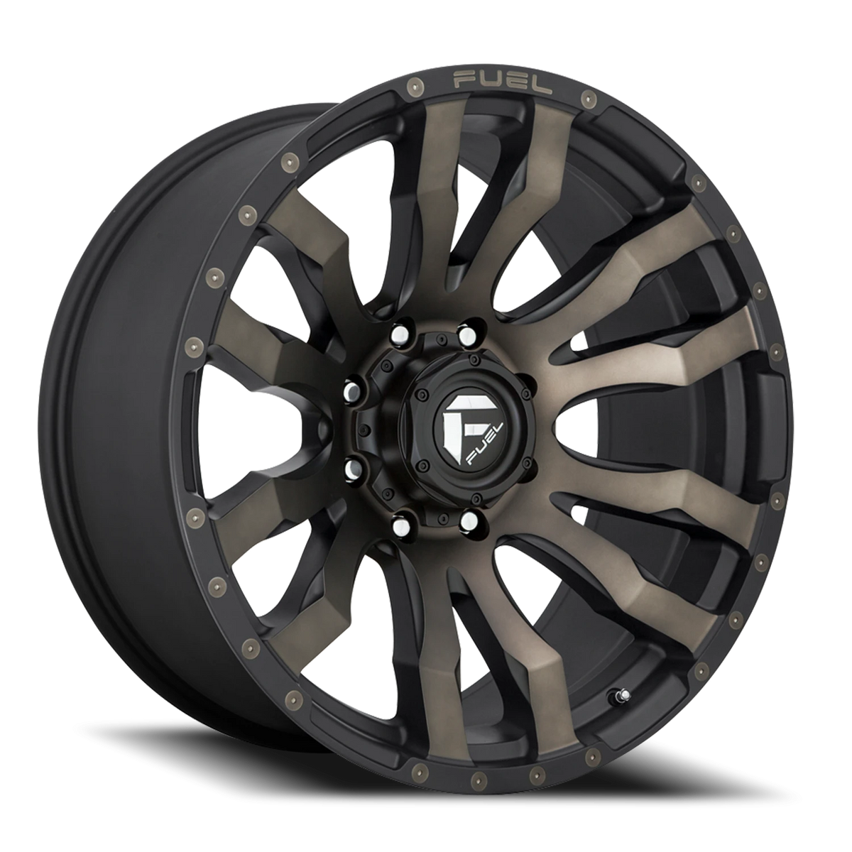 Fuel Blitz 17x9 +1 8x165.1mm 125.1mm Matte Black Double Dark Tint