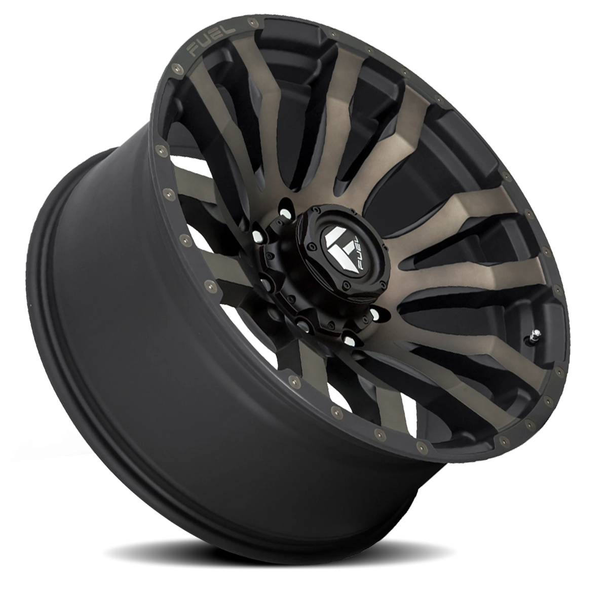 Fuel Blitz 17x9 +1 8x165.1mm 125.1mm Matte Black Double Dark Tint