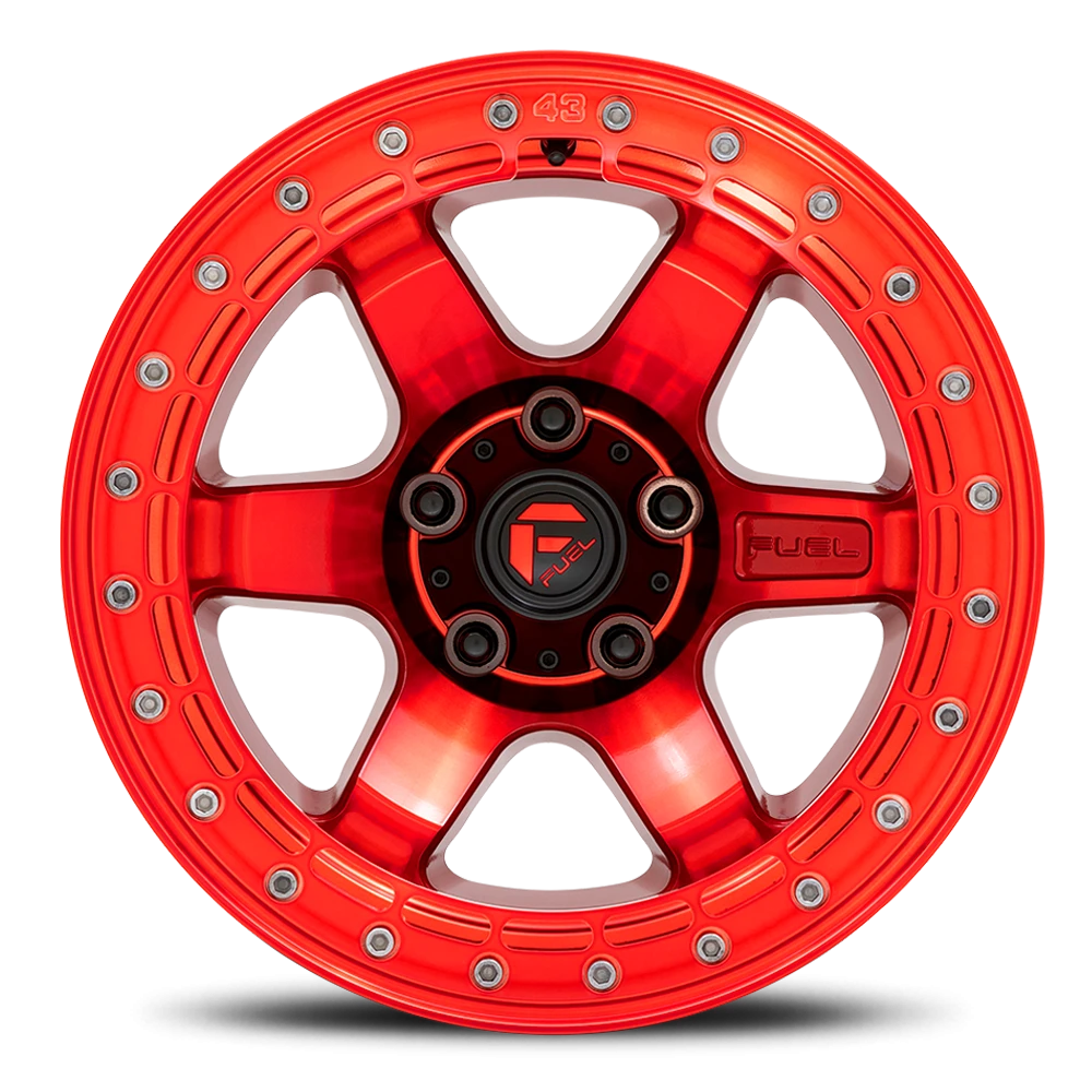 Fuel Block Beadlock 17x8.5 +0 6x139.7mm 106.1mm Candy Red Candy Red Ring