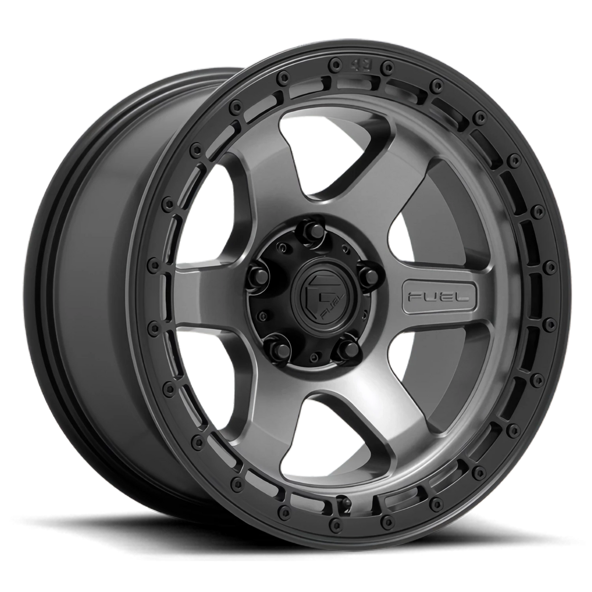 Fuel Block 17x9 +1 5x127mm 71.5mm Matte Gunmetal Black Ring