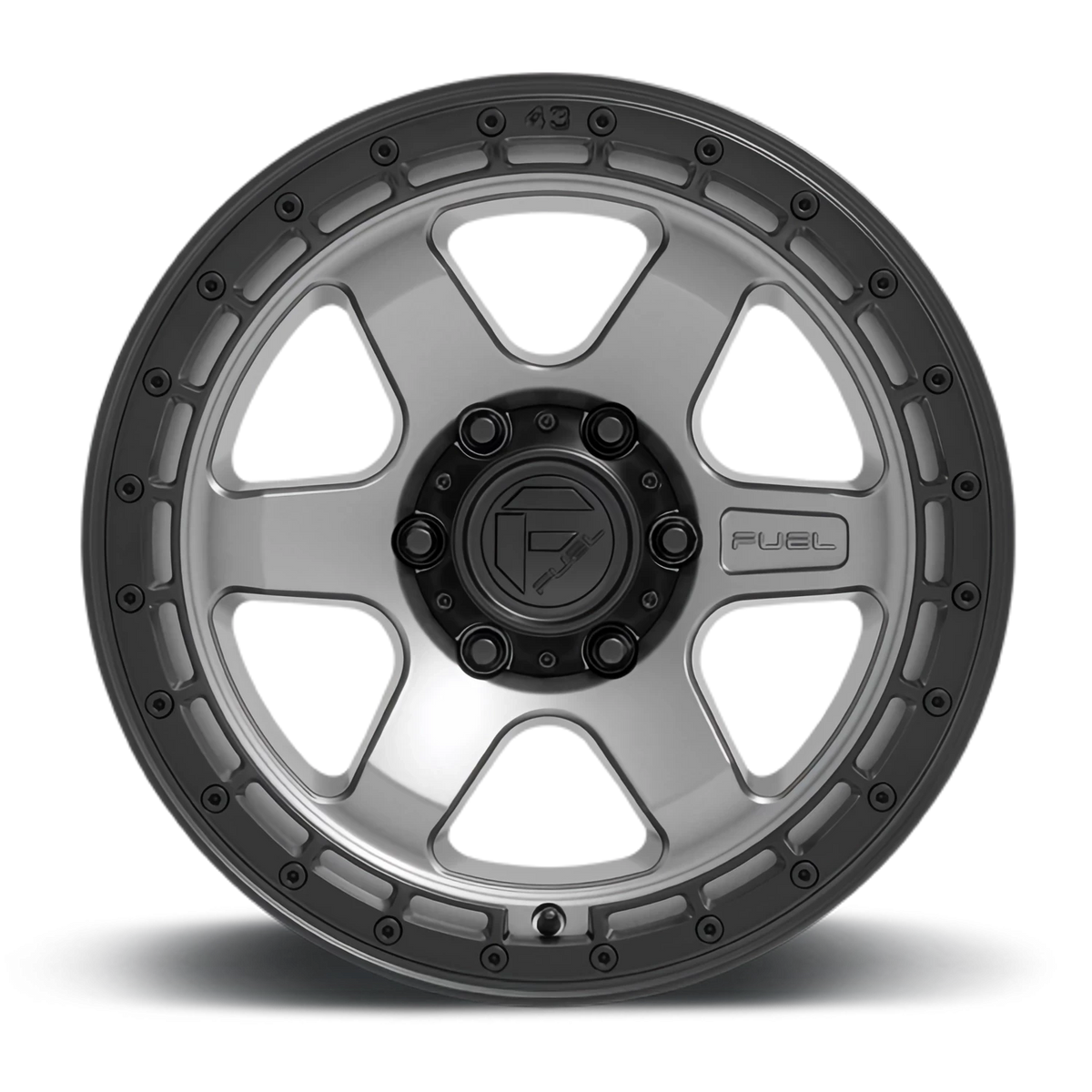 Fuel Block 18x9 +20 6x135mm 87.1mm Matte Gunmetal Black Ring