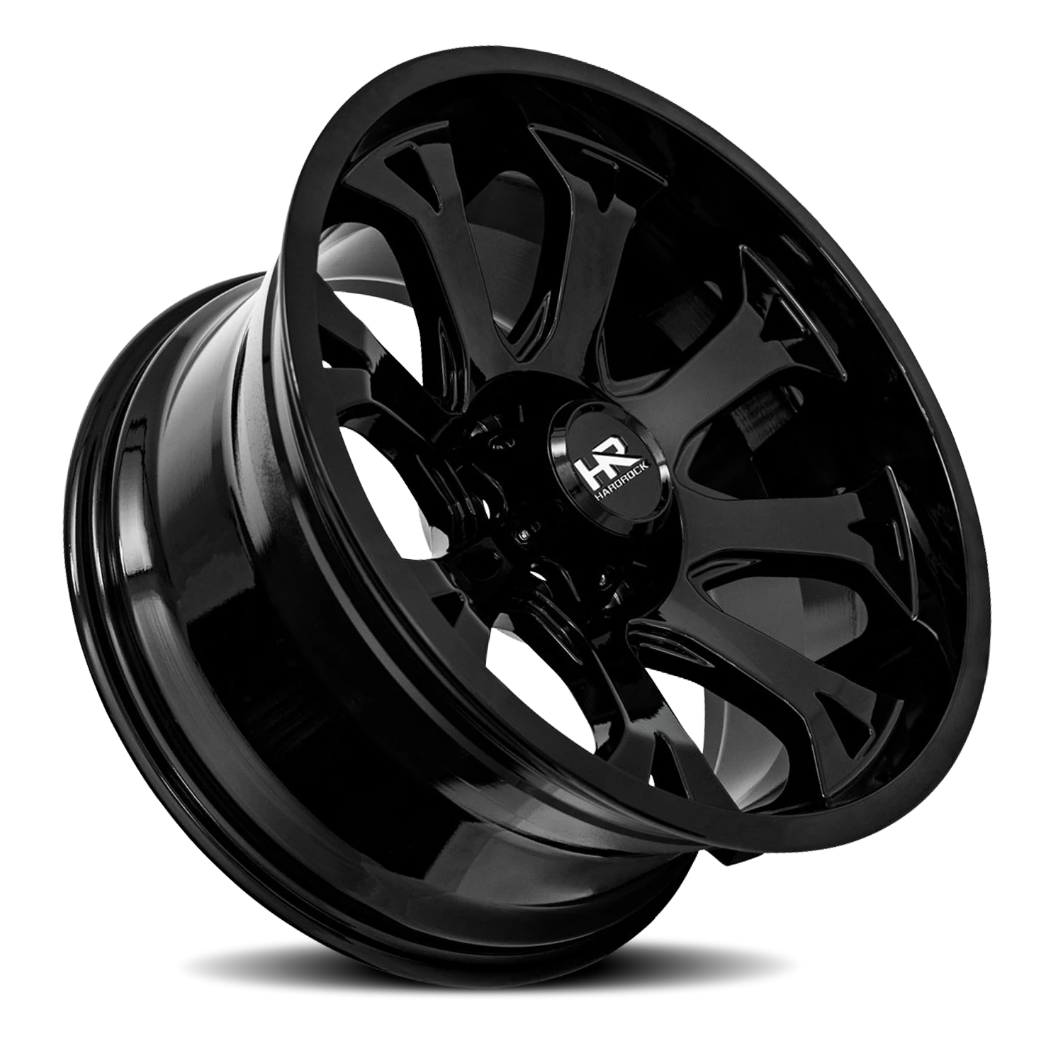 Hardrock Offroad Bloodshot Xposed H505 24x14" 5x139.7mm 87mm CB -76mm Gloss Black