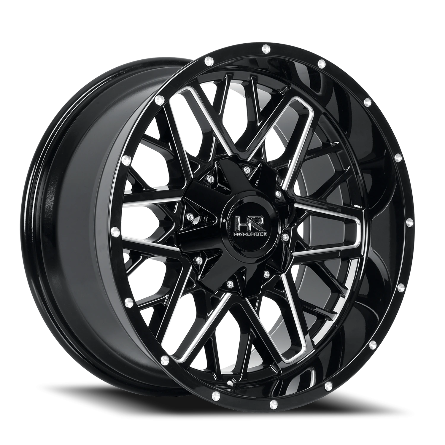 Hardrock Offroad Bomber H714 20x10" 5x127mm 127mm CB -19mm Gloss Black Milled