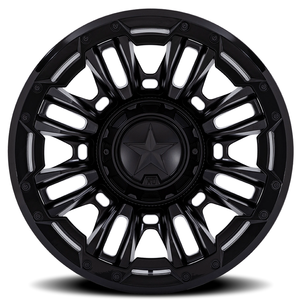 XD Series Bomber 20x9 +1 6x120mm 78.1mm Matte Black