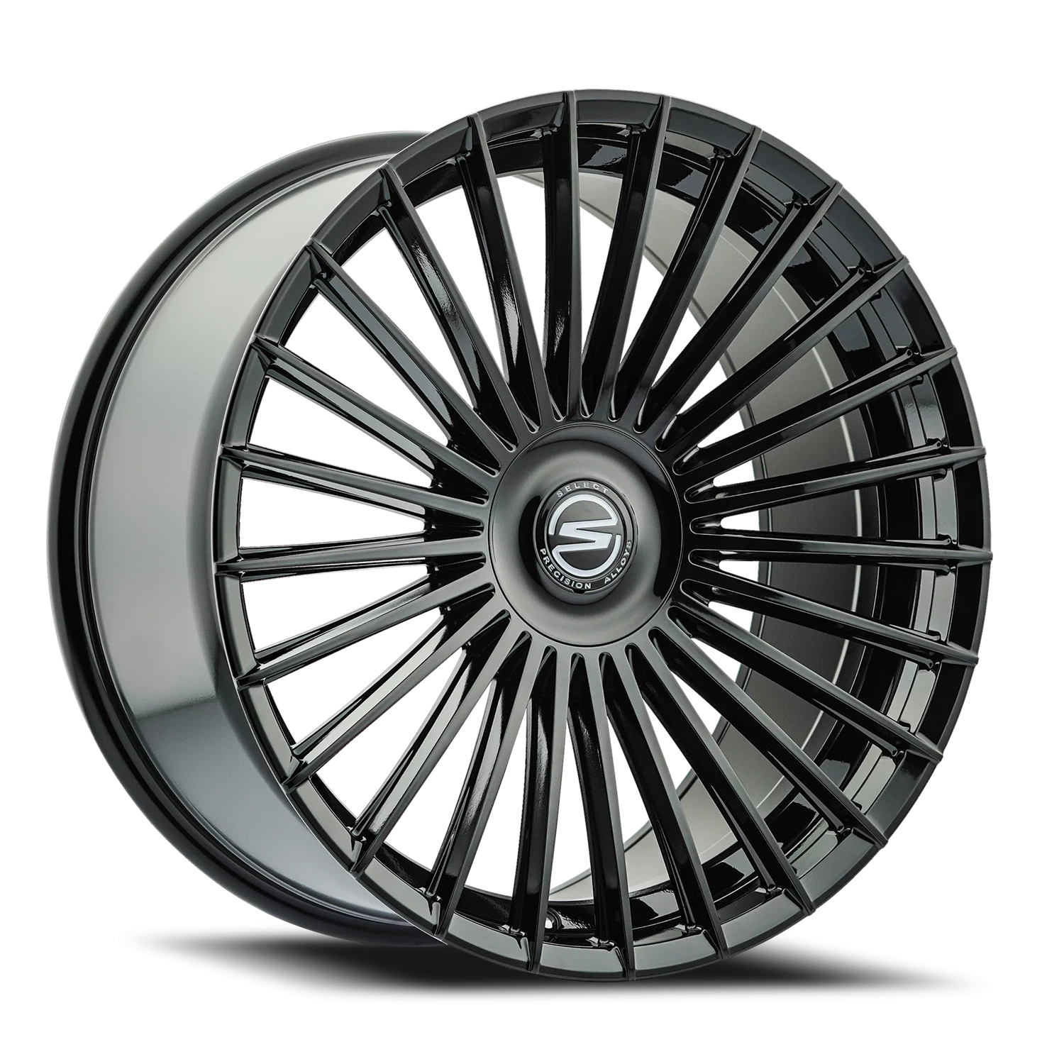 Select Precision Alloys Bristol 20x9" 5x112mm 66.53mm CB +20mm Gloss Glossy Black