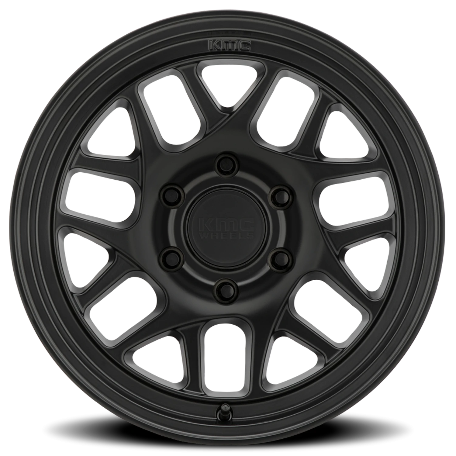KMC Bully OL 17x8.5" 6x114.3mm 66.1mm CB +18mm Satin Black