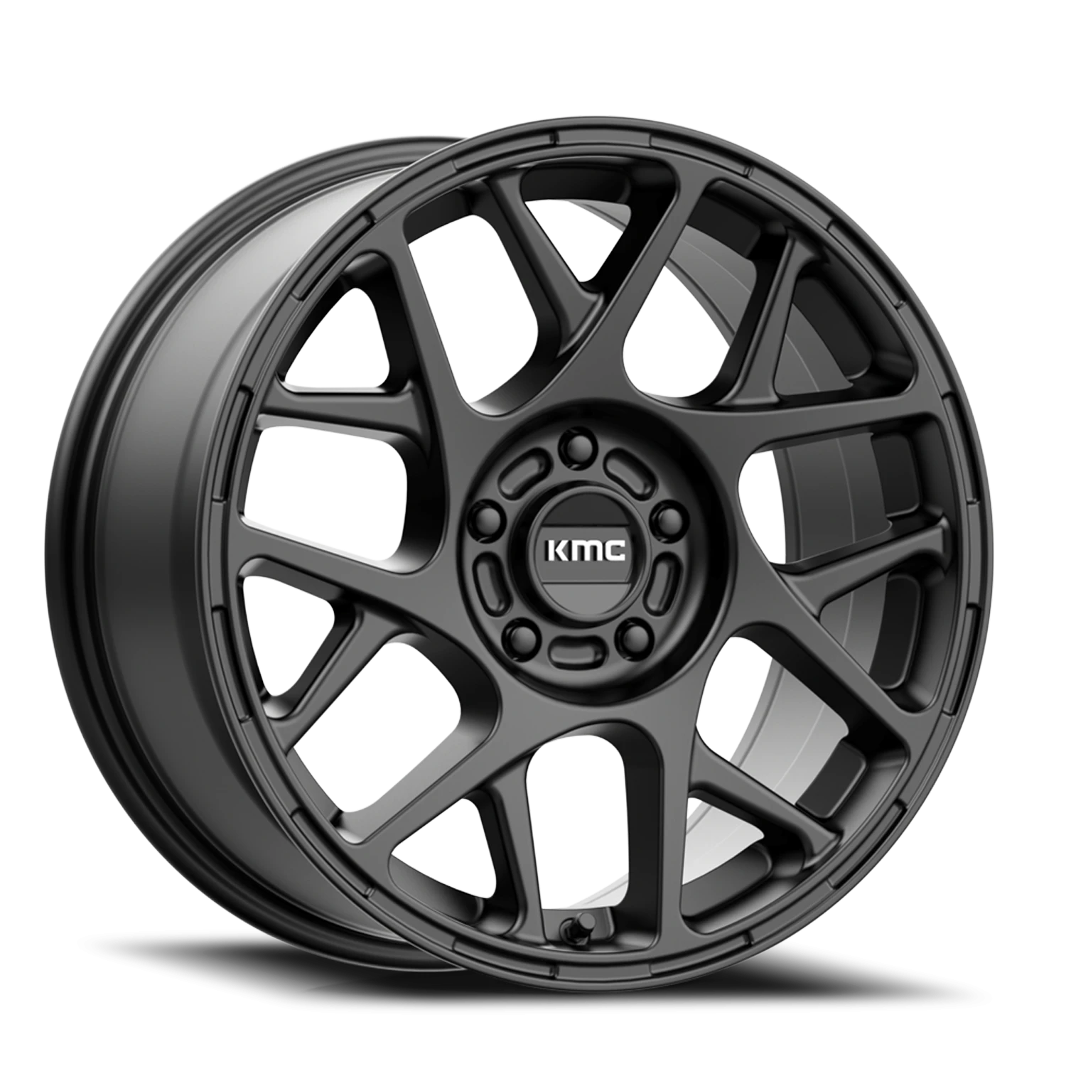 KMC Bully 17x8" 5x108mm 72.6mm CB +38mm Satin Black