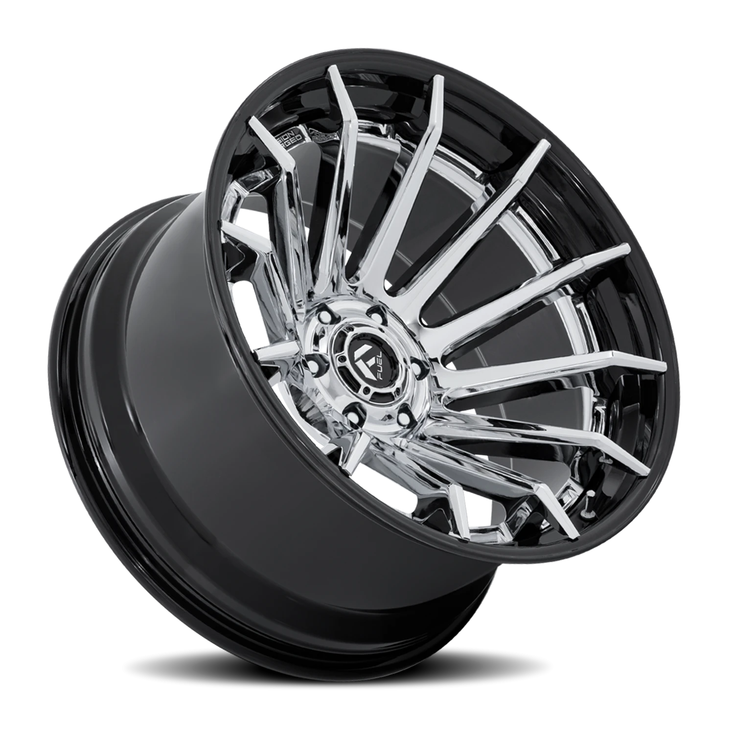 Fuel Burn 22x10" 6x139.7mm 106.1mm CB -18mm Chrome Gloss Black Lip
