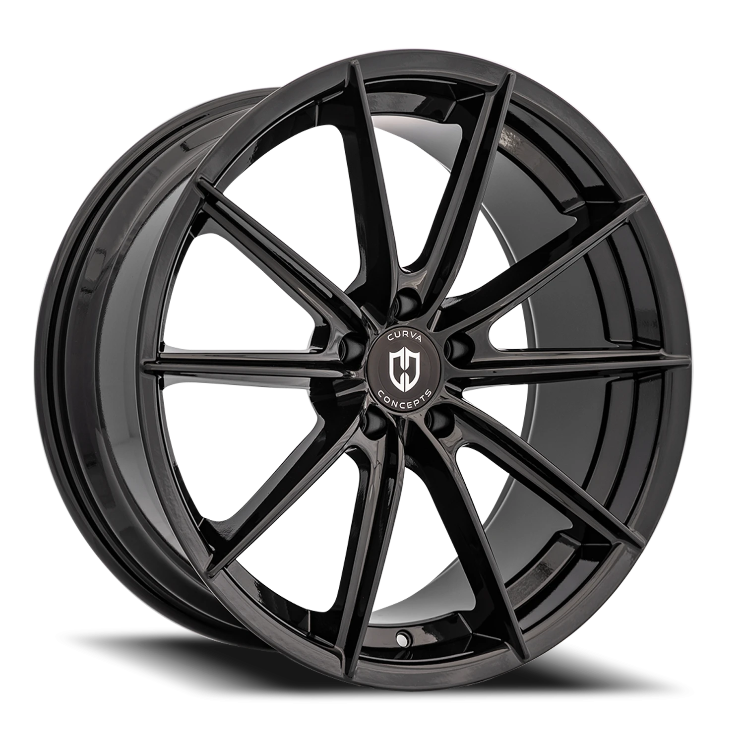 Curva Concepts C46 20x10.5" 5x115mm 71.5mm CB +25mm Gloss Black