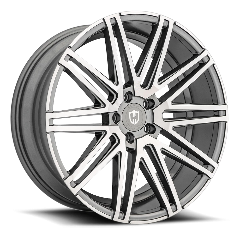 Curva Concepts C48 20x10.5" 5x114.3mm 73.1mm CB +40mm Gunmetal Machined Face