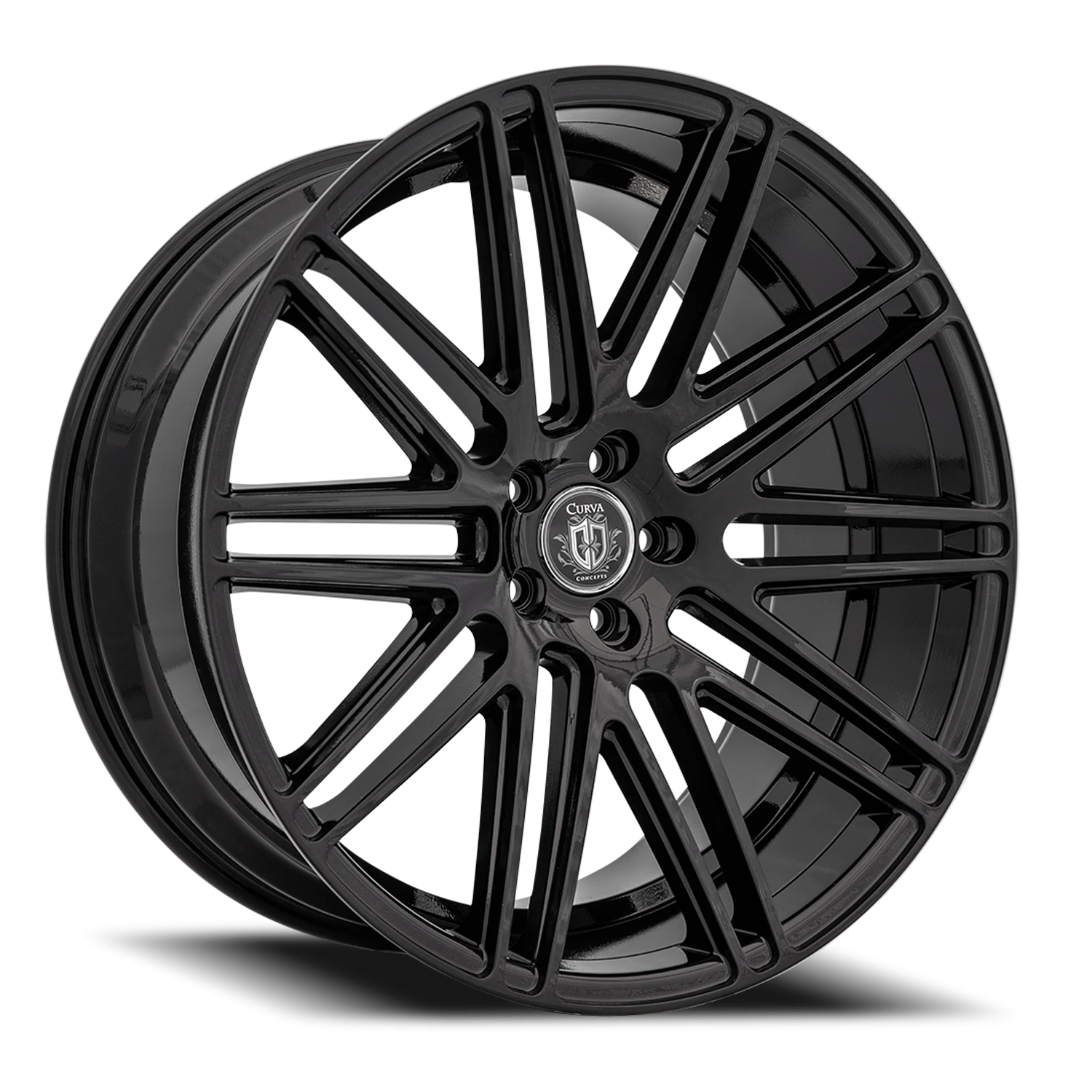 Curva Concepts C50 22x10.5" 5x112mm 66.56mm CB +40mm Gloss Black