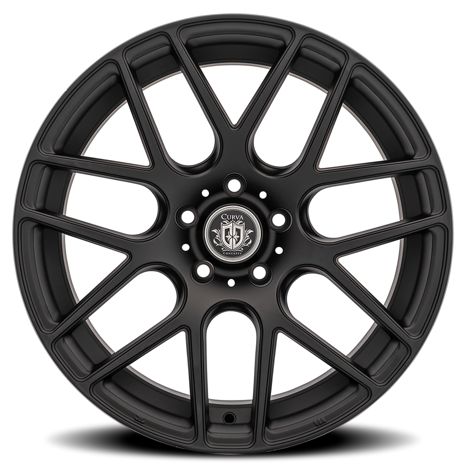 Curva Concepts C7 18x9" 5x120mm 72.6mm CB +35mm Matte Black