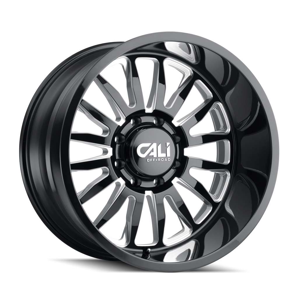 Cali OffxRoad Summit 9110 Gloss Black Milled 24x14 8x170 x76mm 125.2mm