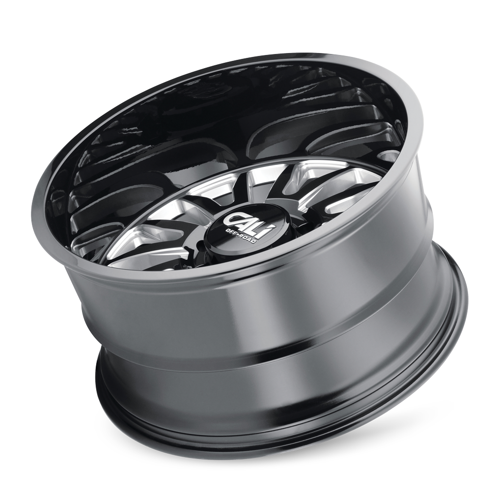 Cali OffxRoad Summit 9110 Gloss Black Milled 26x14 6x139.7 x76mm 106mm