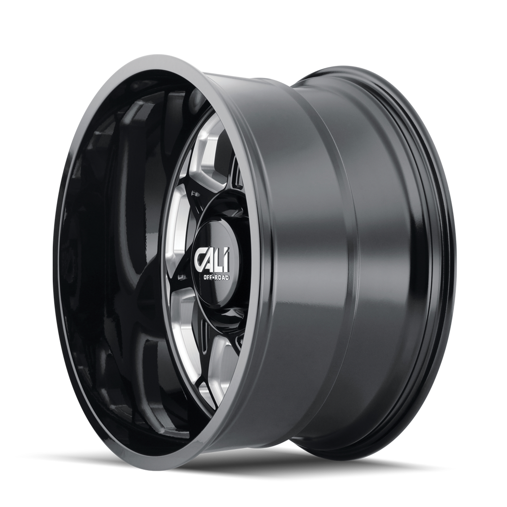 Cali OffxRoad Sevenfold 9111 Gloss Black Milled 20x12 6x135 x51mm 87.1mm