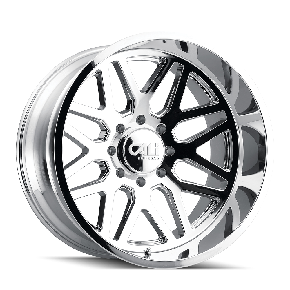 Cali OffxRoad Invader 9115 Chrome 28x12 6x135 x44mm 87.1mm