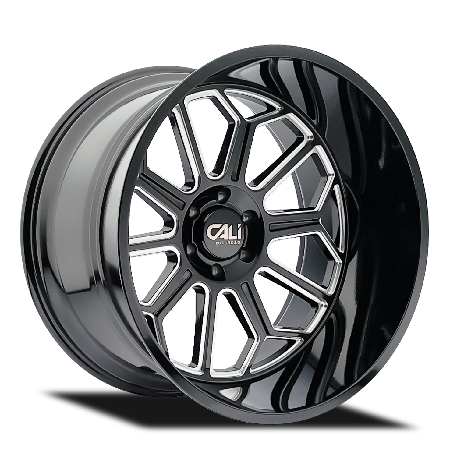 Cali OffxRoad Auburn 9117 Gloss Black Milled 20x9 8x165.1 x12mm 125.2mm